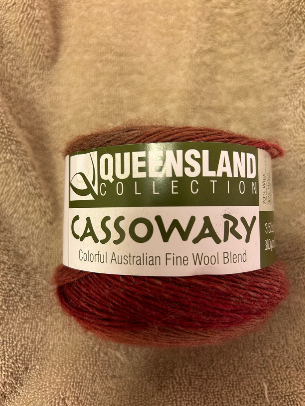 Queensland Cassowary yarn